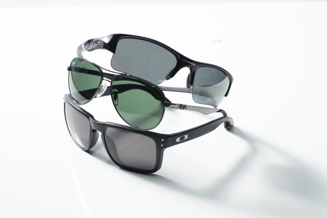 Sunglasses before retouching
