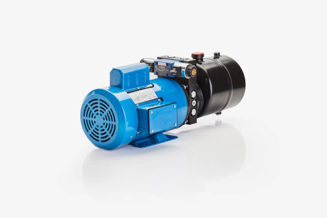 Commerce style industrial equipment photography on white piston pump