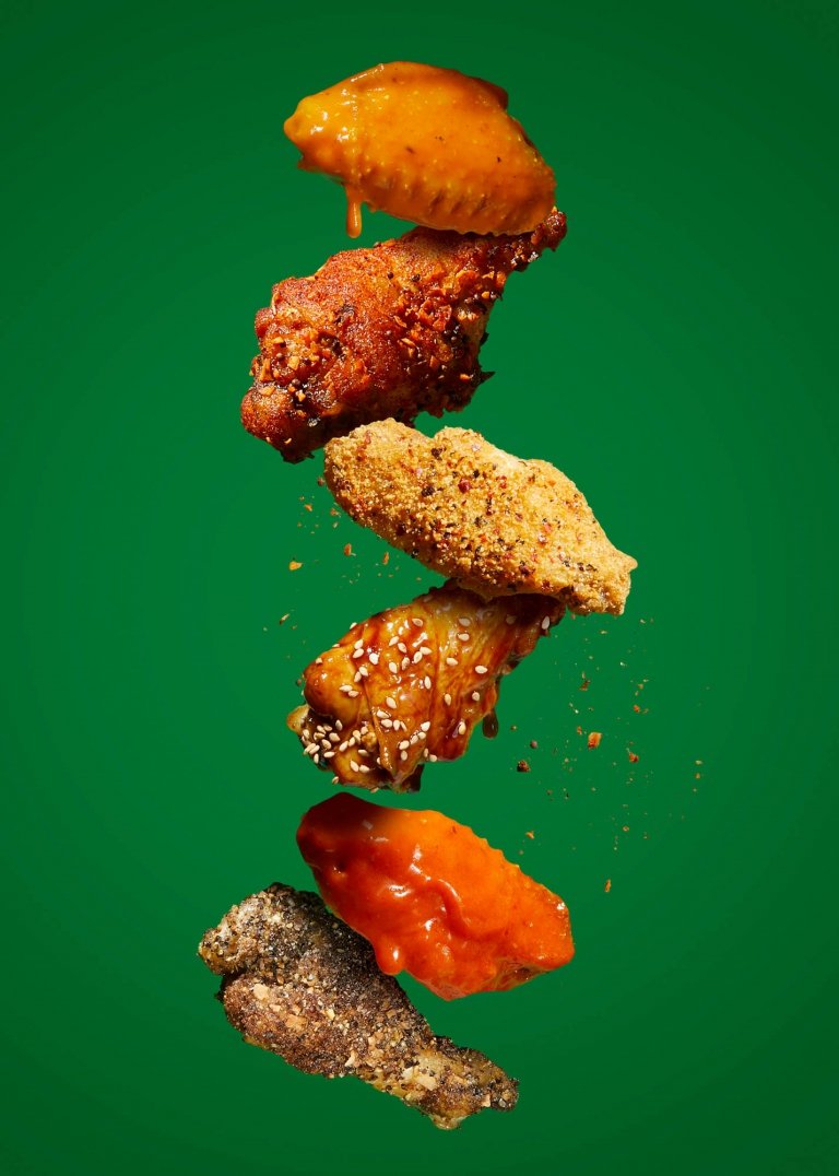 Photo composite example — Wings campaign
