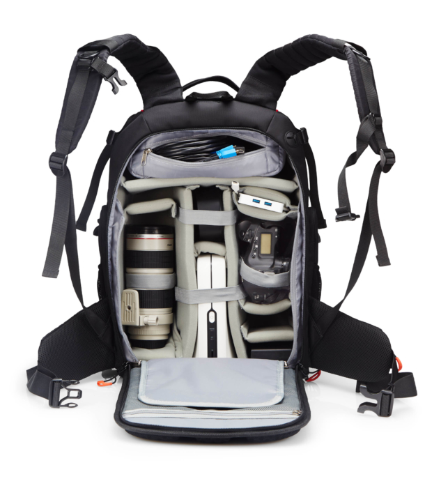 A camera gear back pack - Denver product photographer