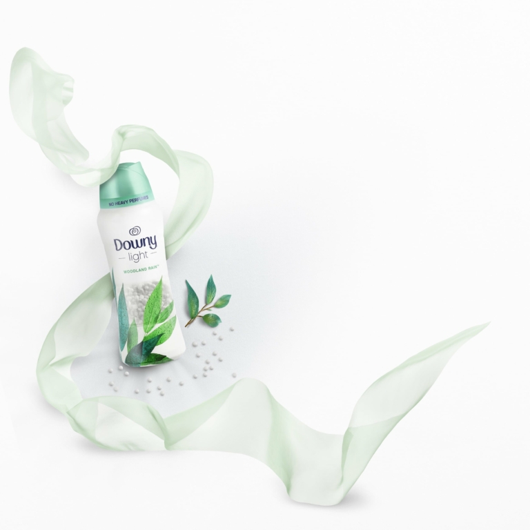 Product Photography - Downy Light beads, woodland rain