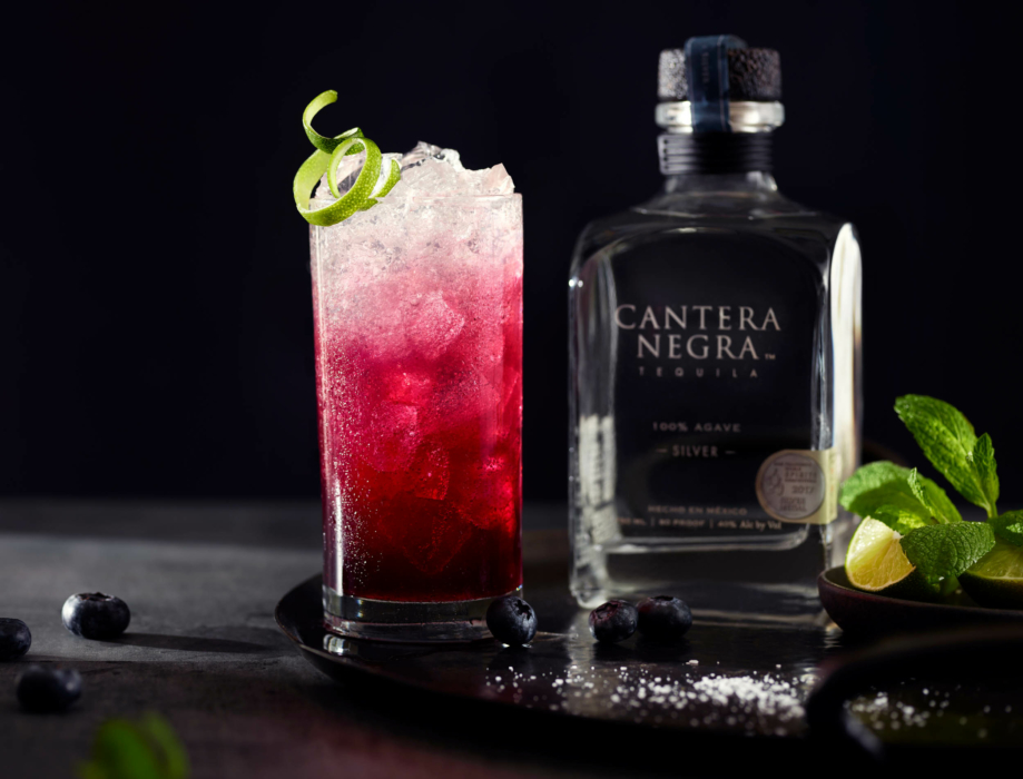 Drink Photography | Cantera Negra Blueberry Mint Fresco | Marci Rhodes