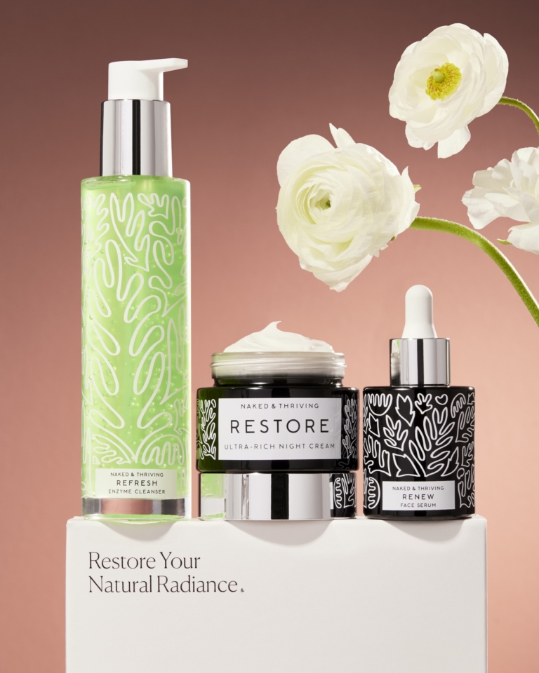 Naked and Thriving Advanced Renewal Routine deep rose lifestyle