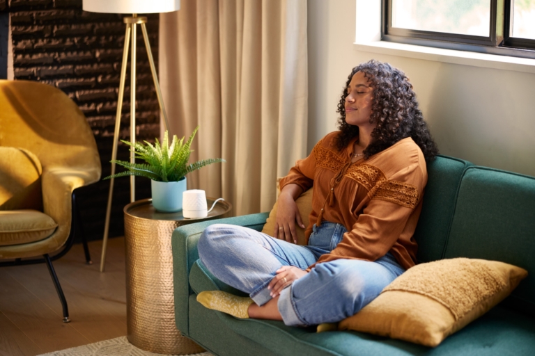 Lifestyle photography with Febreze diffuser