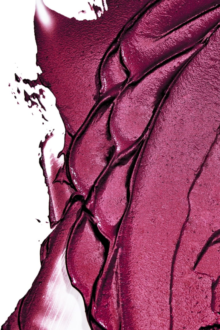 Cosmetic Product Swipe lipstick, blush, styled and photographed by beauty and cosmetics commercial photographer at OMS Photography