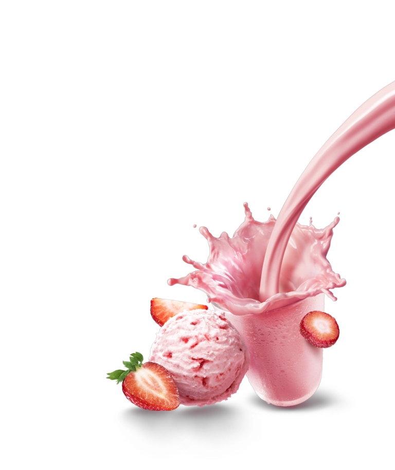 Pure Protein, Shake, Strawberry, splash, on pack, onpack shot, retouching