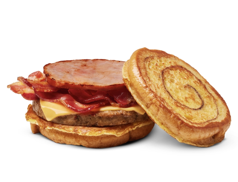 UDF Breakfast Sandwich, meat, bacon, ham, anna, french toast, menu, food