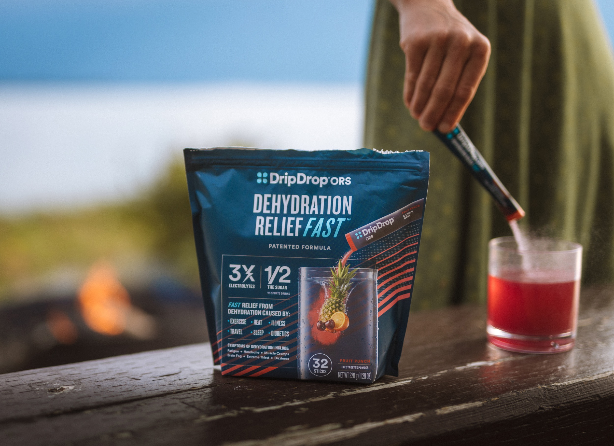 DripDrop Before photo retouching Image