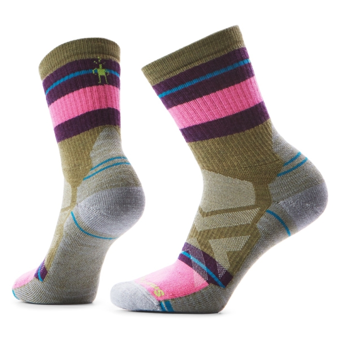 Pair of patterned socks displayed against a clean background