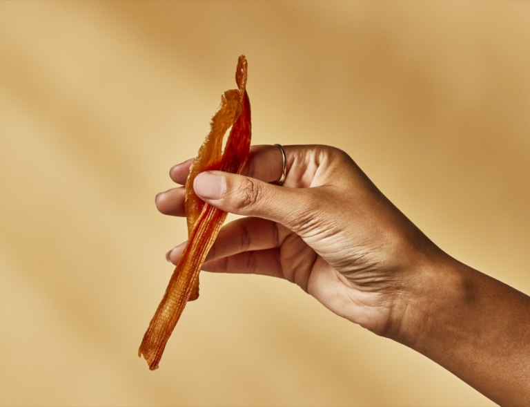 Chicken strip dog treat photography